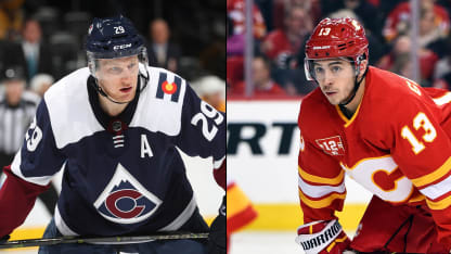 Nathan MacKinnon Johnny Gaudreau Calgary Flames