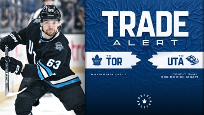 Maple Leafs Acquire Maccelli From Utah