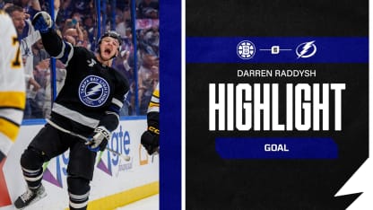 TBL vs. BOS | Record-breaking Raddysh goal