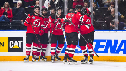 Devils celebrate goal