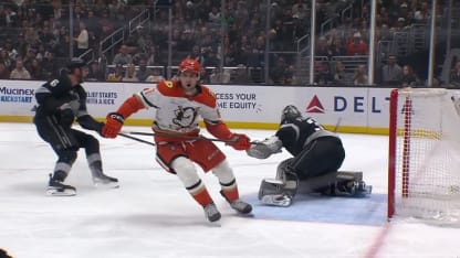 ANA@LAK: Laferriere scores goal against Lukas Dostal