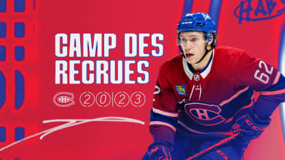 Les Canadiens dévoilent leur liste de joueurs invités au camp des recrues