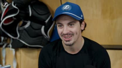 Gage Goncalves | Pregame vs Carolina Hurricanes