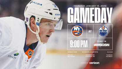 Game Preview: Islanders at Oilers Jan. 15 2026