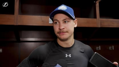 Yanni Gourde | Postgame at Detroit Red Wings