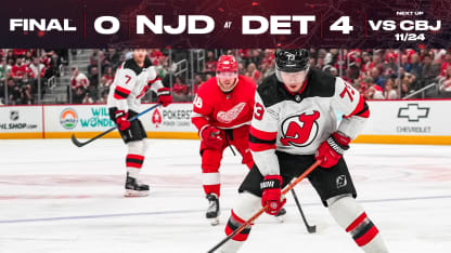 DEVILS AT RED WINGS 11/22/23 GAME STORY