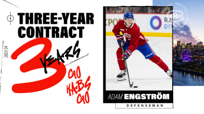 Three-year, entry-level contract for Adam Engström