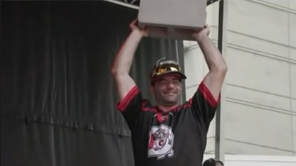 Carolina Hurricanes cinder block Stanley Cup parade