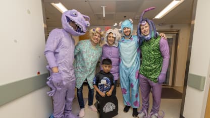 Photos: Bruins Annual Halloween Hospital Visit