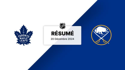 TOR vs BUF | Résumé 20/12/24