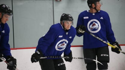 Alexander Kerfoot practice rookie camp 2017 September 8