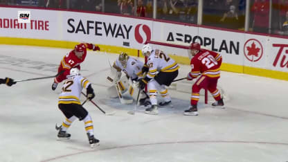 BOS@CGY: Zary scores PPG against Jeremy Swayman