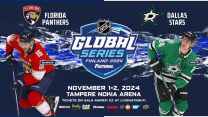 2024 NHL Global Series Presented by Fastenal to Feature Dallas Stars and Florida Panthers