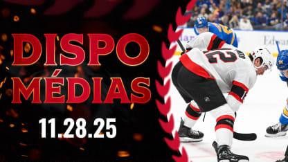 Shane Pinto dispo médias après le match c. STL