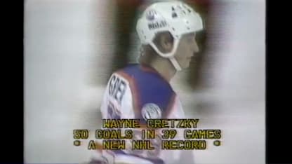 Gretzky schießt 50 Tore in 39 Spielen