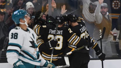Stats & Highlights: Bruins 3, Sharks 0