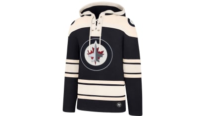 Men's Winnipeg Jets '47 Navy Superior Lacer Pullover Hoodie