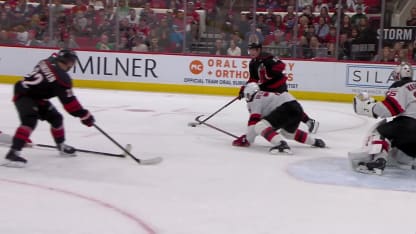 NJD@CAR: Blake scores goal against Jacob Markstrom