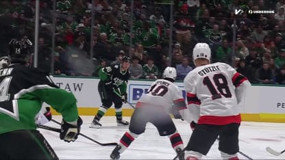 OTT@DAL: Benn scores goal against Linus Ullmark