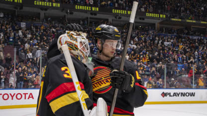 Elias Petterssons första mål för säsongen ledde Canucks till seger