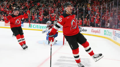 Hughes' second goal wins it for Devils in OT