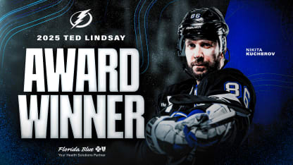 NIKITA KUCHEROV VOTED 2024-25 TED LINDSAY AWARD RECIPIENT BY NHLPA MEMBERS