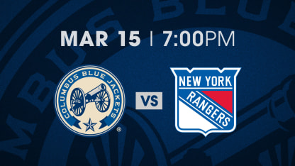 SATURDAY, MARCH 15 AT 7 PM VS. NEW YORK RANGERS