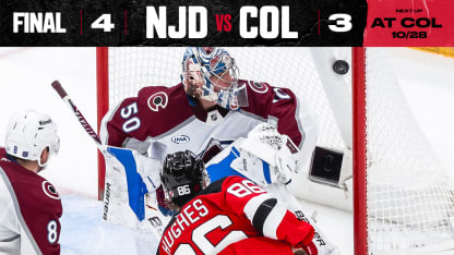 DEVILS VS AVALANCHE 10/26/25 GAME STORY