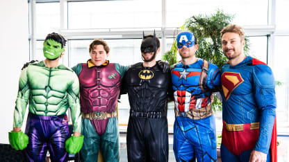 Bruins Dress Up for Halloween Hospital Visit, 'A True Privilege'