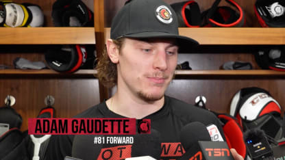 Adam Gaudette dispo médias après le match contre NYI