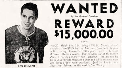 Beliveau wanted poster