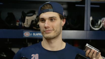 Après-match c. WPG : Slafkovsky
