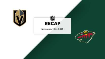 Recap: Golden Knights at Wild 11.16.25