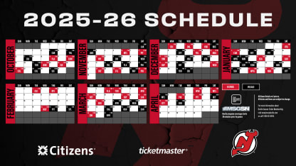 Devils Announce 2025-26 Regular-Season Schedule | RELEASE 7.16.25