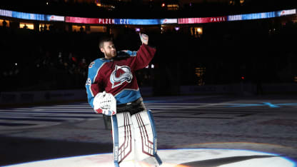 Pavel Francouz Postgame First Star Thumbs Up New Jersey Devils Win 13 December 2019