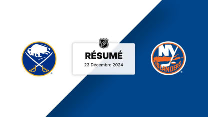 BUF vs NYI | Résumé 23/12/24