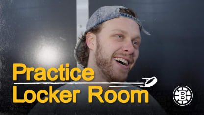 Locker Room Raw: David Pastrnak and Jeremy Swayman