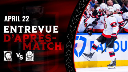 Adam Gaudette dispo médias d'après-match contre TOR
