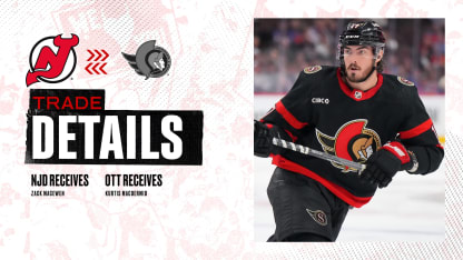 Devils Acquire MacEwen from Ottawa | RELEASE 10.3.25