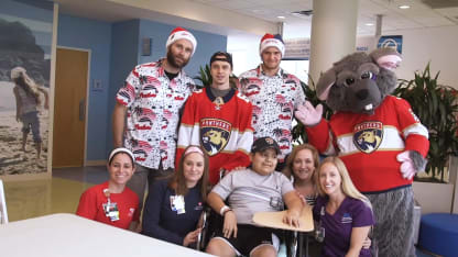 Panthers Visit Local Hospitals