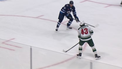 MIN@WPG: Boldy scores goal against Connor Hellebuyck