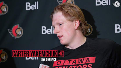 Carter Yakemchuk dispo médias après le match contre MTL