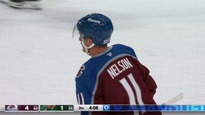 COL@MIN: Nelson scores goal against Jesper Wallstedt