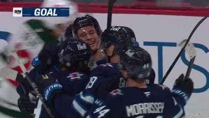 MIN@WPG: Barron scores goal against Jesper Wallstedt