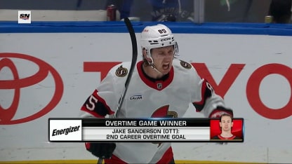 Energizer Overtime Game Winner: Jake Sanderson