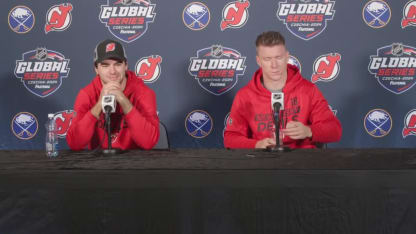 Hischier and Palat at the Podium | RAW 10.3.24