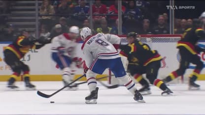 MTL@VAN: Matheson marque un but contre Kevin Lankinen