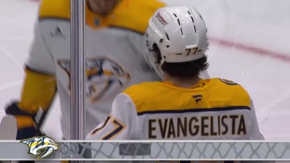 NSH@UTA: Evangelista scores goal against Vitek Vanecek