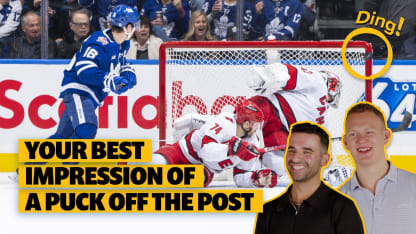 NHL Players Do Impressions: Puck Off the Post