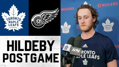 Dennis Hildeby | Post Game at Detroit Red Wings
